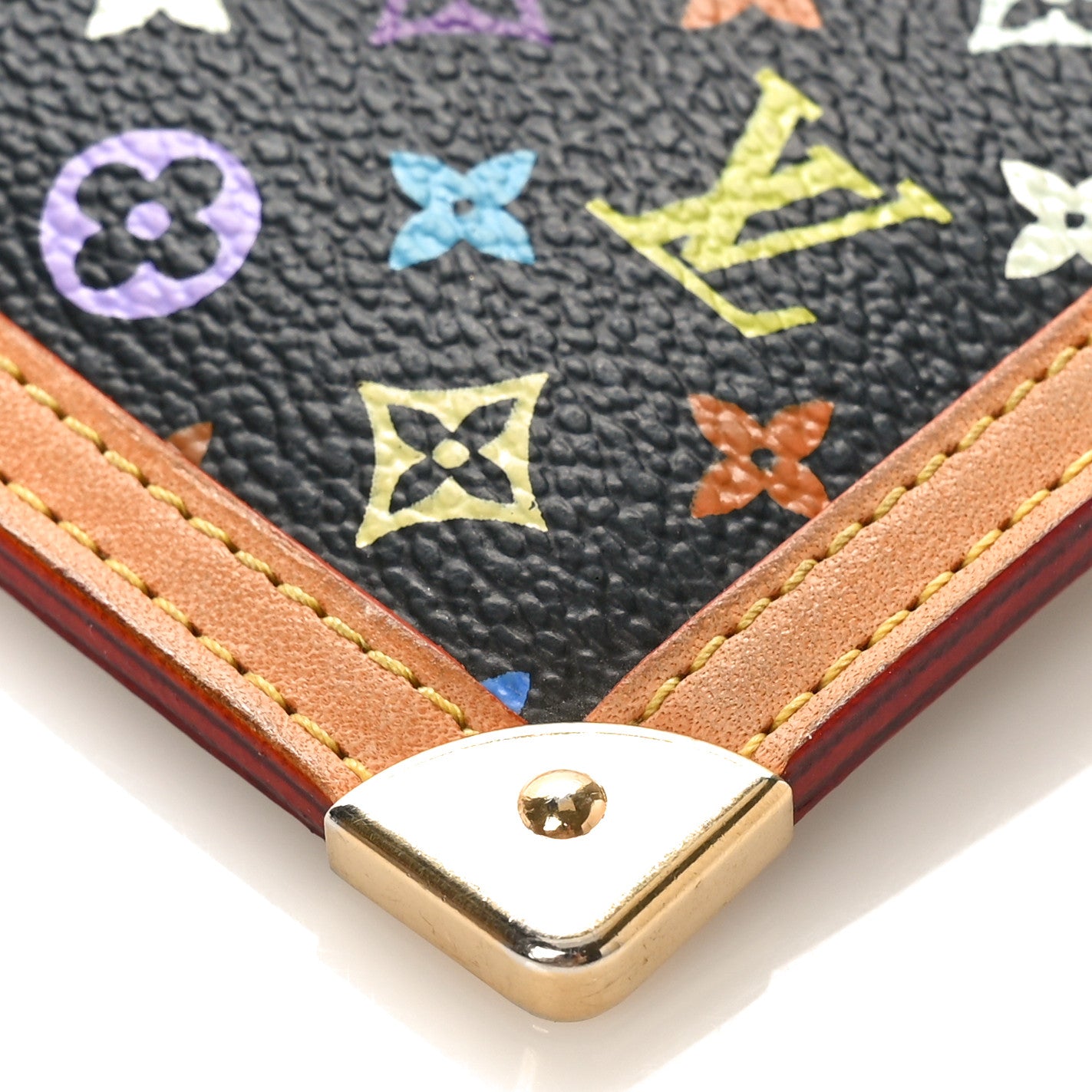 Louis Vuitton Monogram Multicolor Key Pouch Black 8 of 8