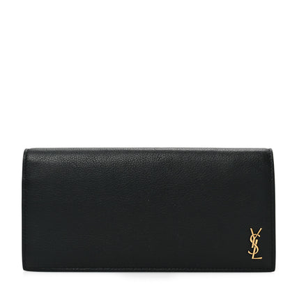 Saint Laurent Calfskin Tiny Monogram Cassandre Wallet Black 1 of 6