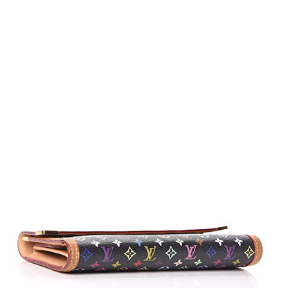 Louis Vuitton Monogram Multicolor Porte Tresor International Wallet Black 4 of 15