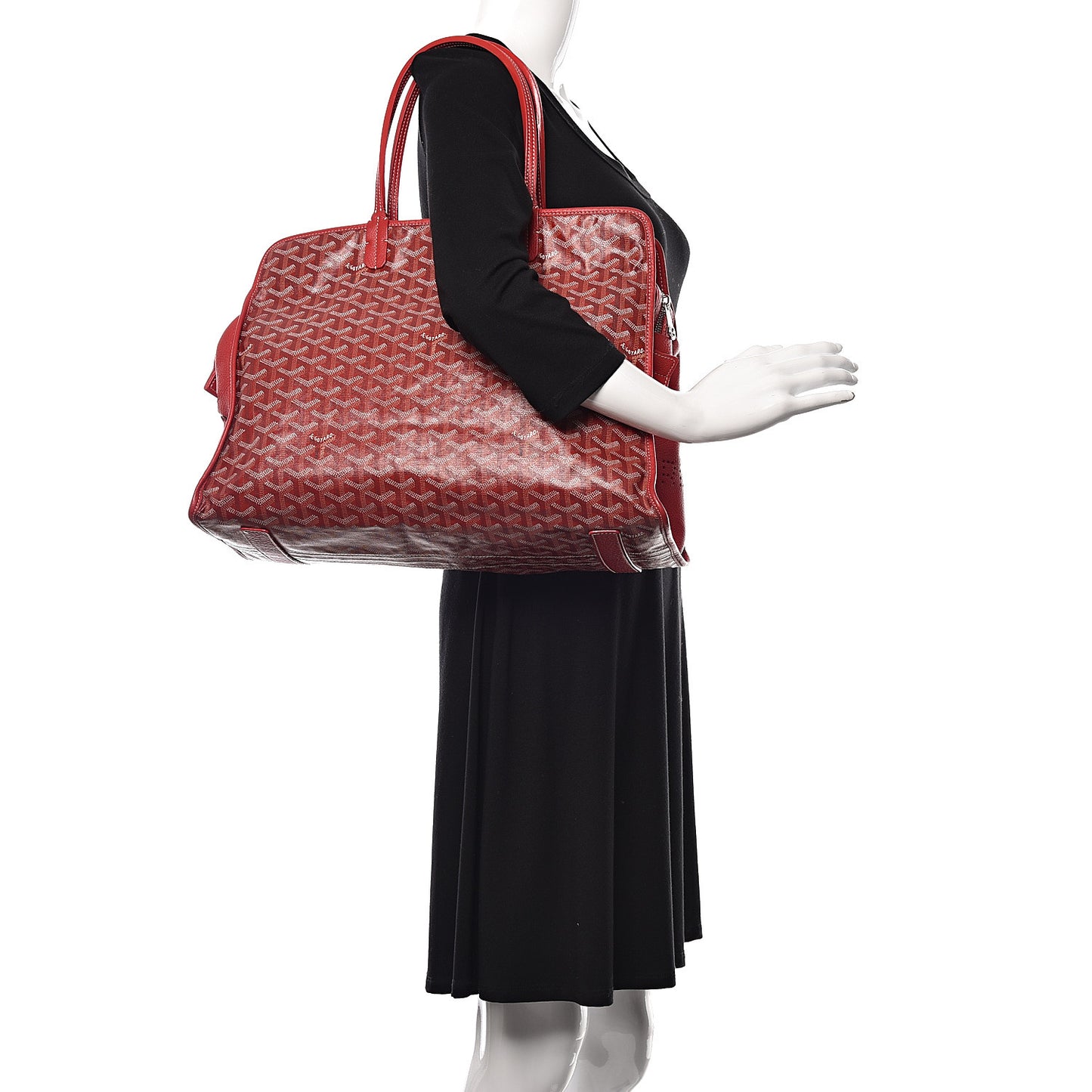 Goyardine Sac Hardy Pet Carrier PM Red