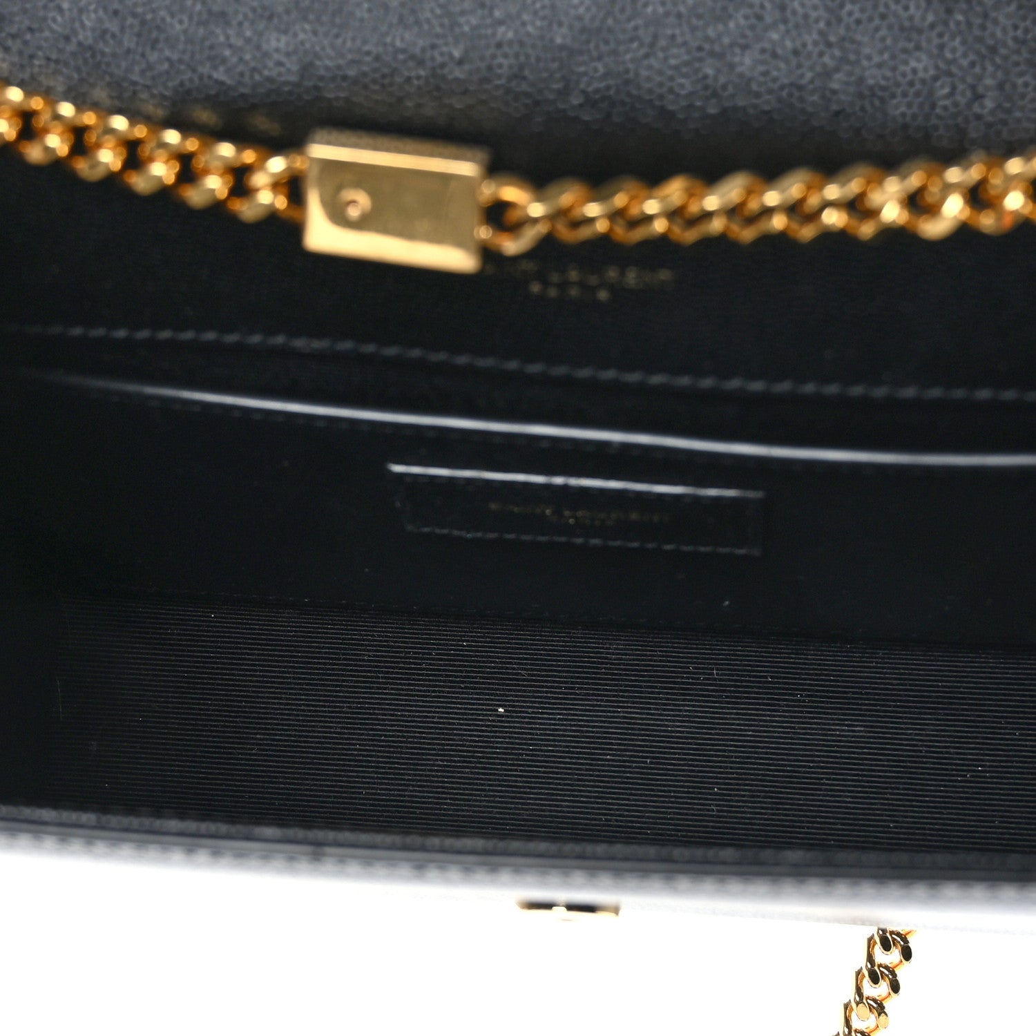 Saint Laurent Grain De Poudre Small Monogram Kate Satchel Black 5 of 8