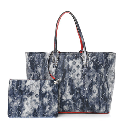 Christian Louboutin Metallic Calfskin Tie Dye Spikes East West Cabata Tote Multicolor 3 of 13