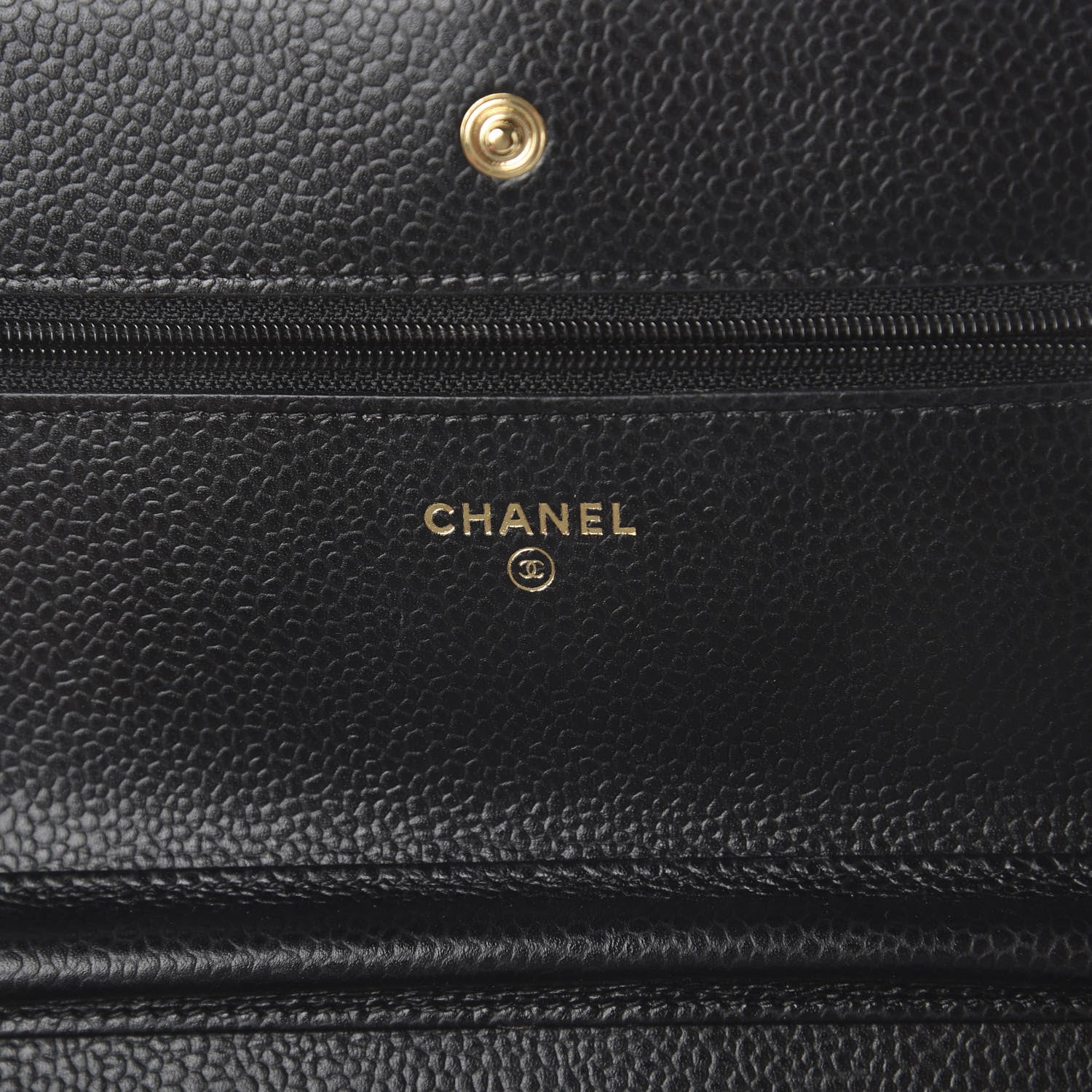 Chanel Caviar Quilted Wallet On Chain WOC Black 9 of 9