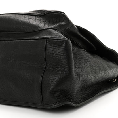 Saint Laurent Grained Lambskin Monogram Oversized Niki Chain Satchel Black 10 of 13
