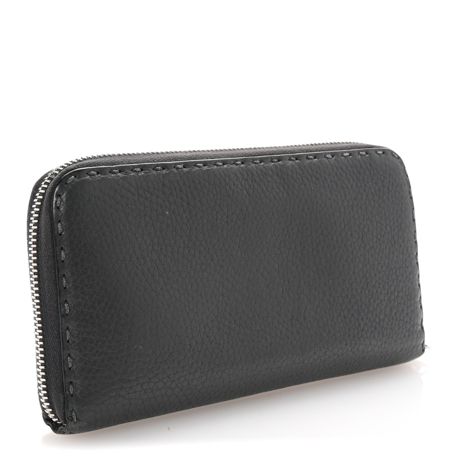 Fendi Cuoio Romano Selleria Zip Around Wallet Argilla 3 of 9
