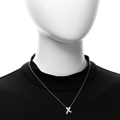Tiffany Sterling Silver Paloma Picasso Graffiti X Pendant Necklace 2 of 5