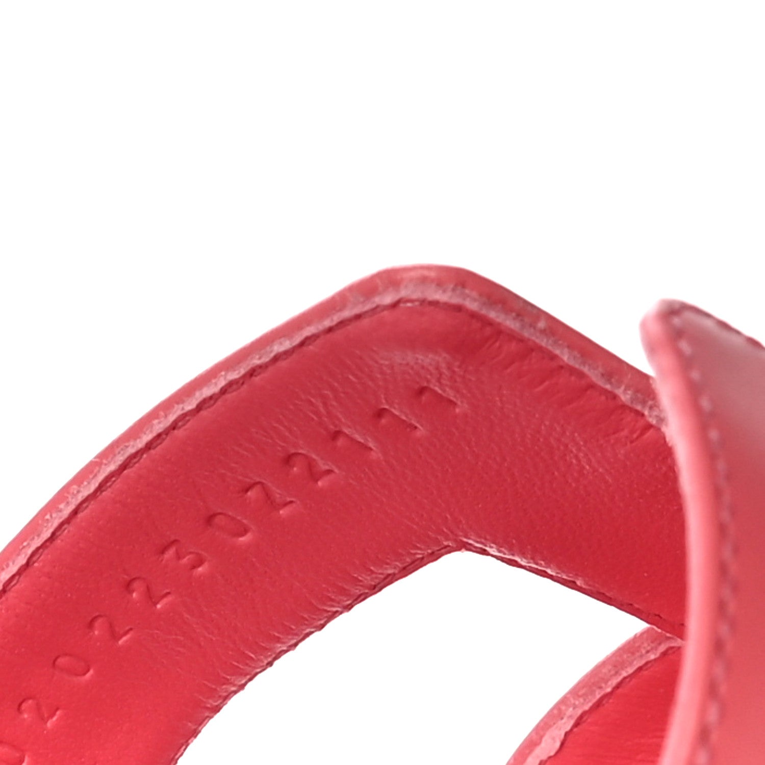 Hermes Calfskin Oran Sandals 37 Rouge Bali 17 of 19