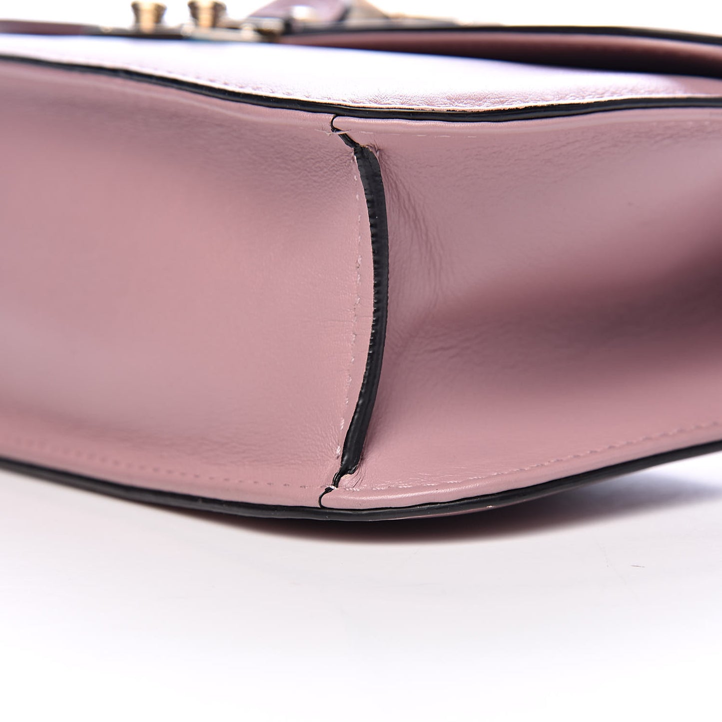 Vitello Medium Glam Lock Rockstud Flap Water Rose