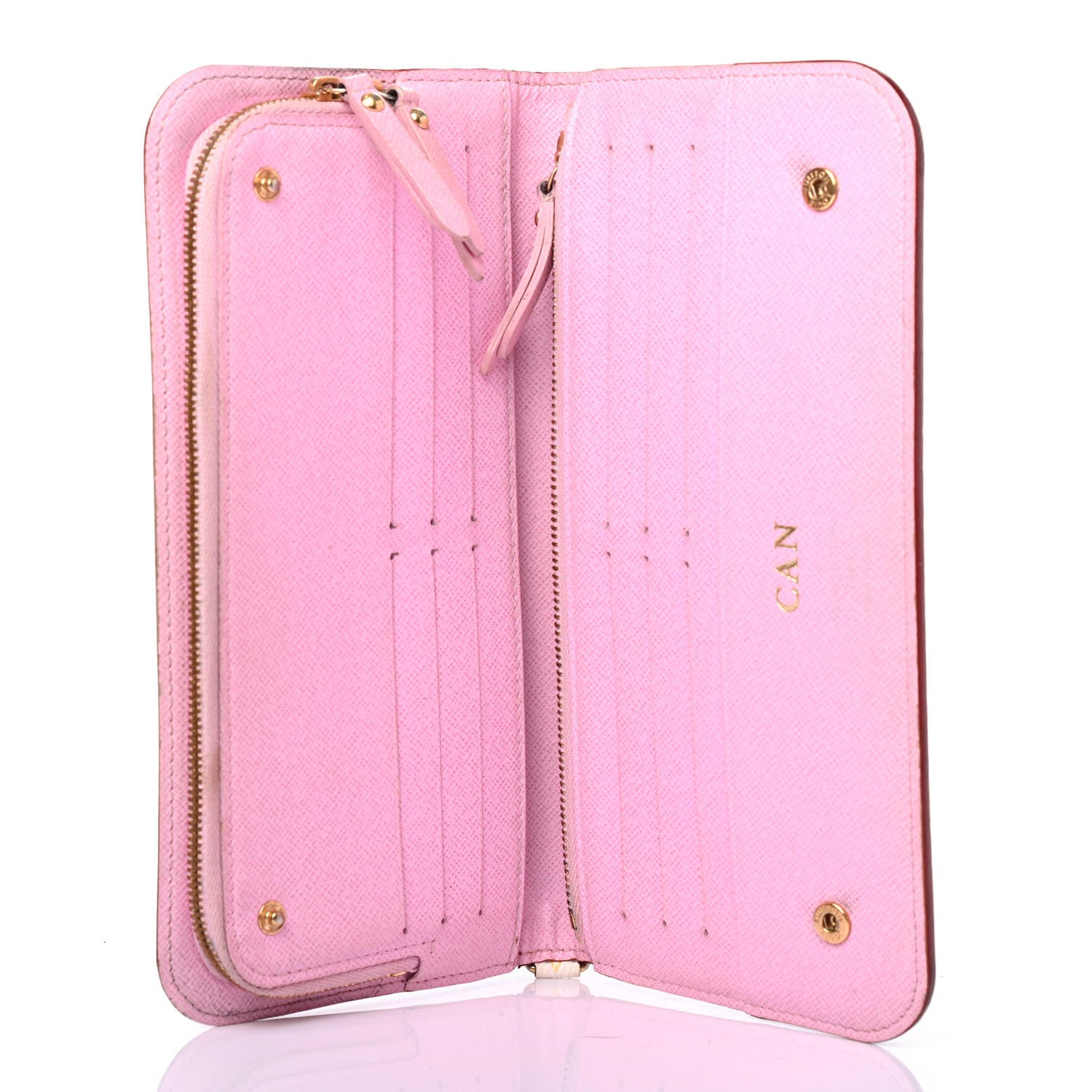 Louis Vuitton Monogram Multicolor Insolite Wallet White Litchi 4 of 4