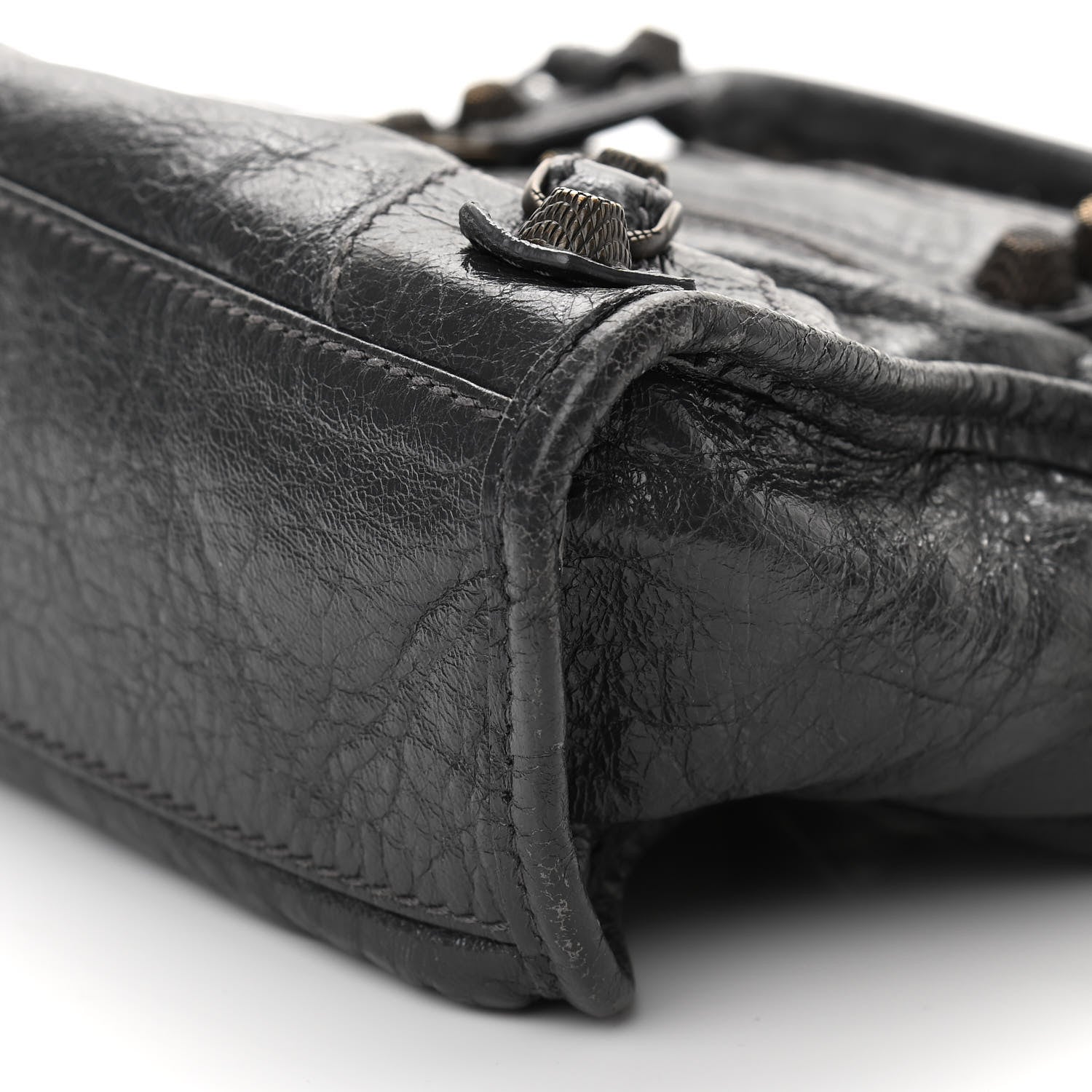 Balenciaga Agneau Giant 12 Gunmetal Hardware Mini City Gris Fossile 10 of 19