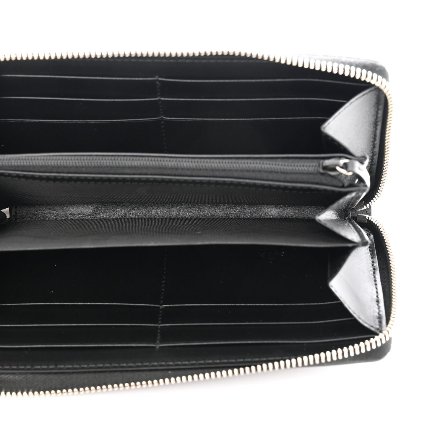 Guccissima Zip Around Long Wallet Black