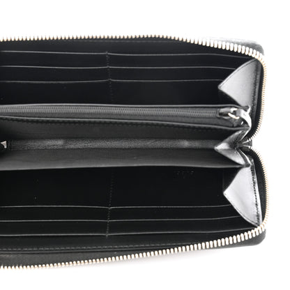 Gucci Guccissima Zip Around Long Wallet Black 5 of 8