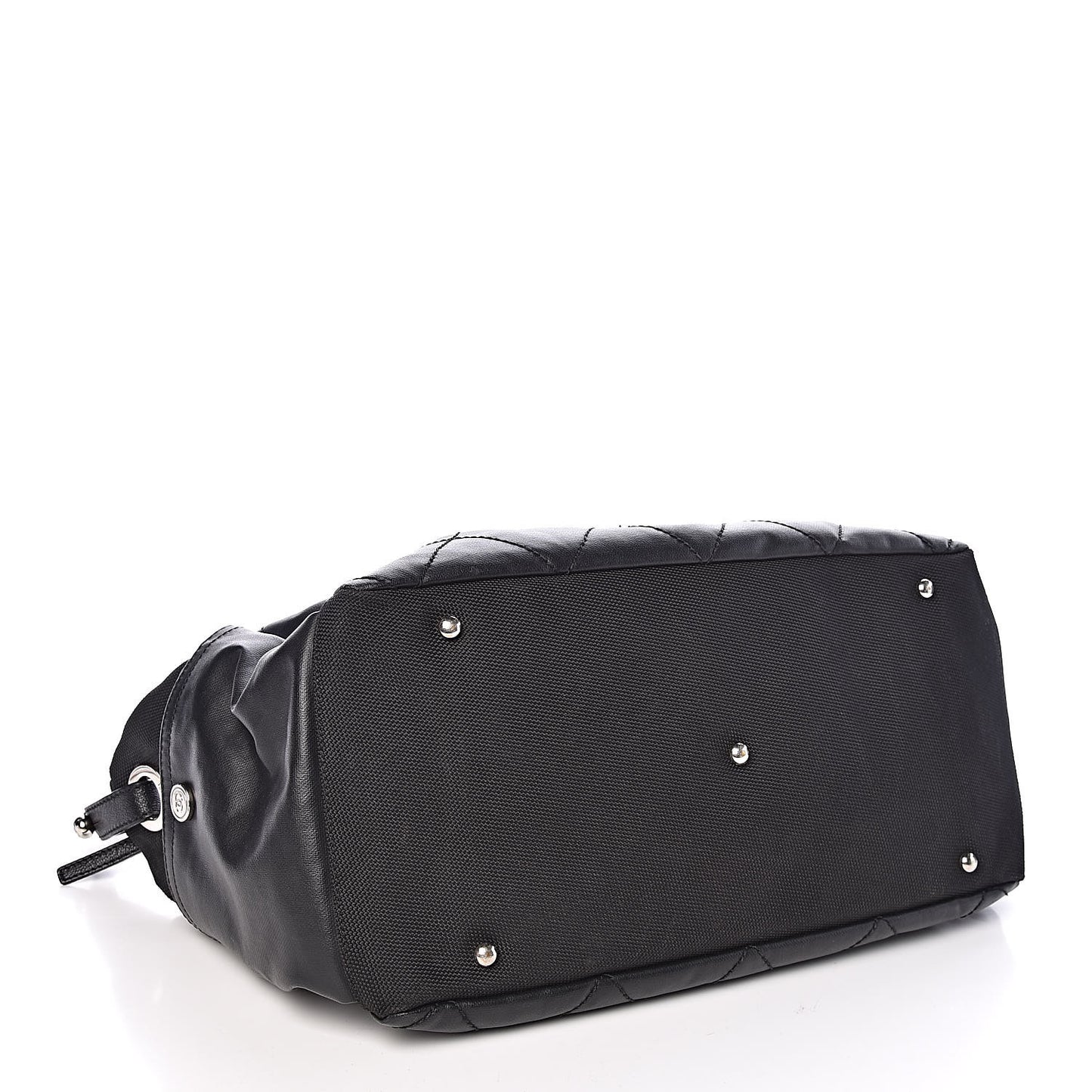 Coated Canvas Paris Biarritz Hobo Black