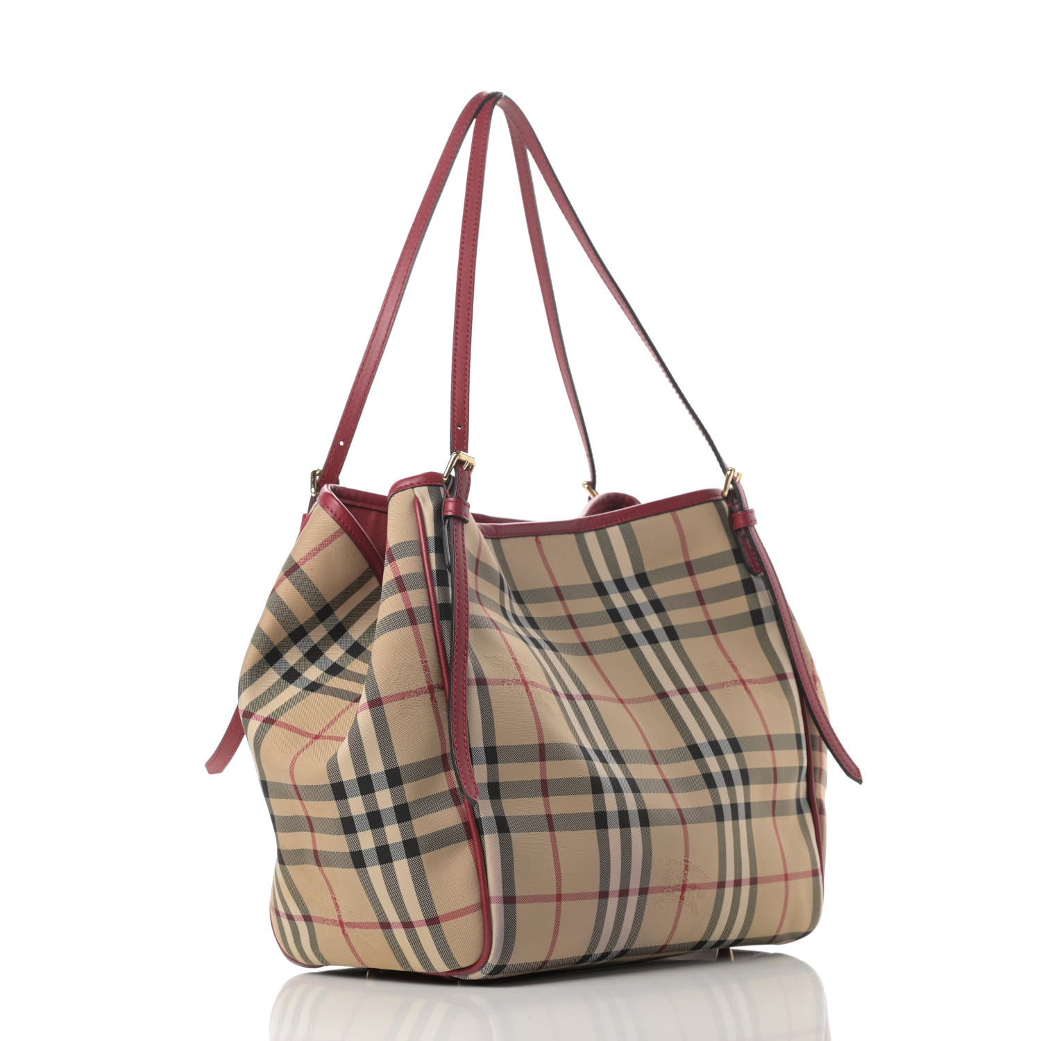 Burberry Horseferry Check Small Canterbury Tote Antique Rose 3 of 14