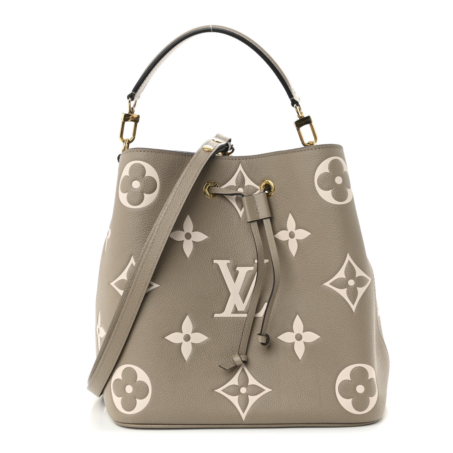 Louis Vuitton Empreinte Monogram Giant Neonoe MM Tourterelle Creme 1 of 10