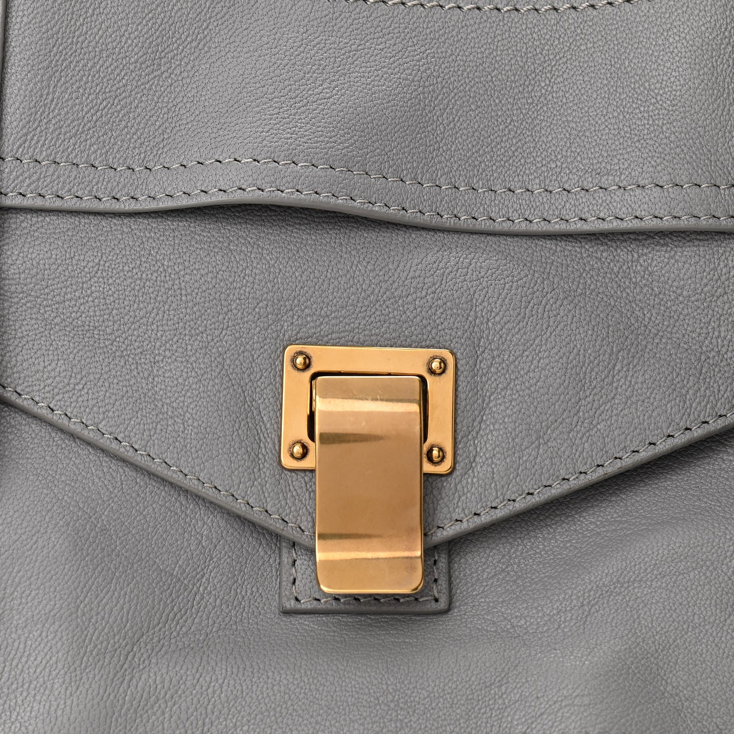 Proenza Schouler Lambskin Medium PS1 Satchel Concrete Grey 7 of 9