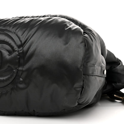 Chanel Nylon Embossed Doudoune Bowling Bag Black 10 of 16