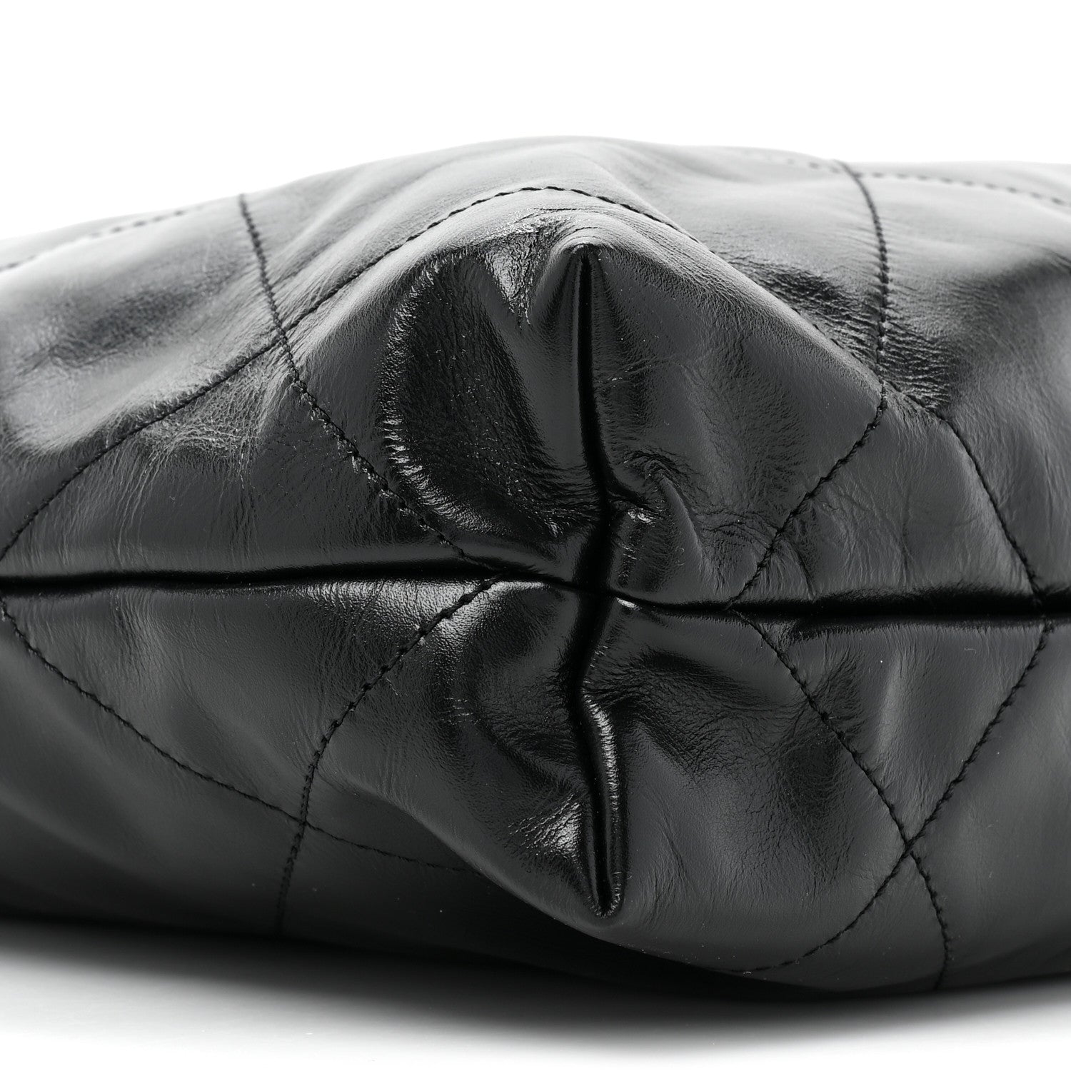 Chanel Shiny Calfskin Quilted Small Chanel 22 Black 10 of 11