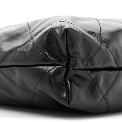 Chanel Shiny Calfskin Quilted Small Chanel 22 Black 10 of 11