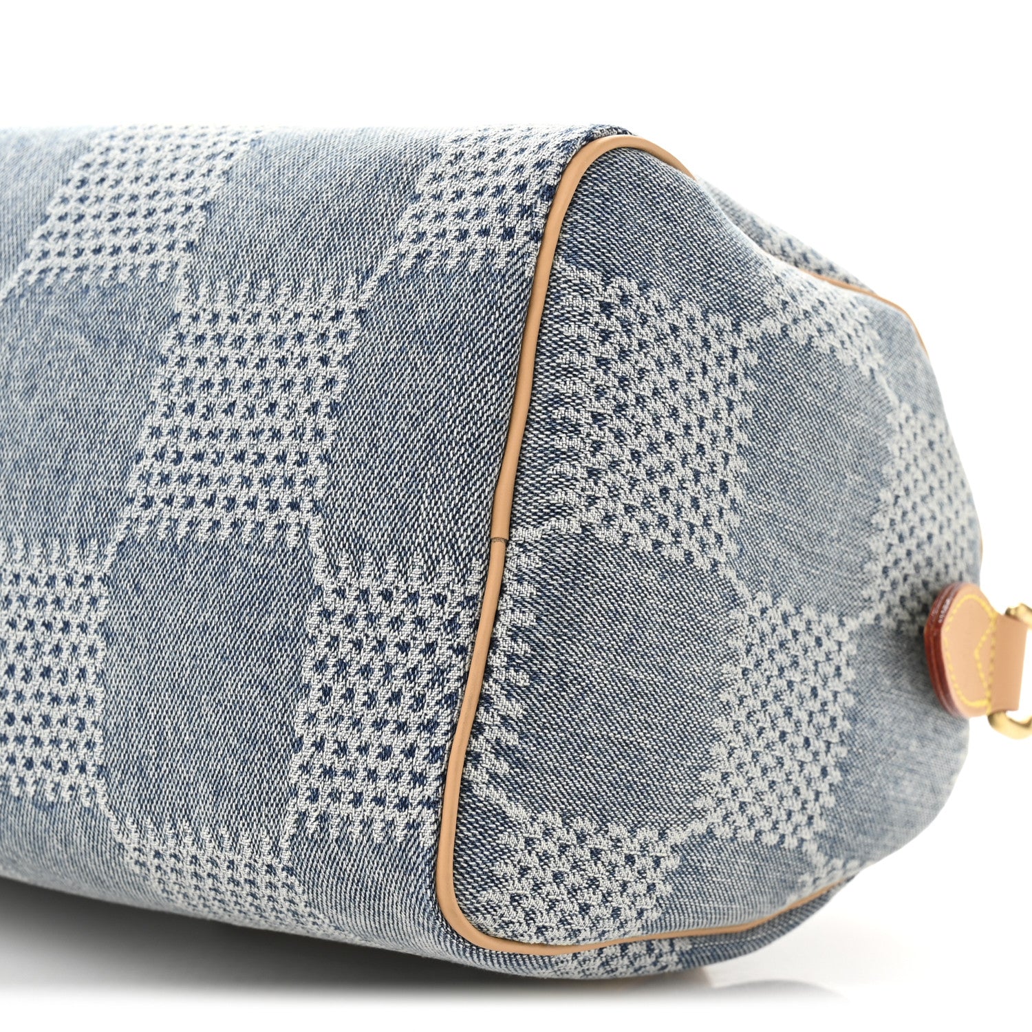 Louis Vuitton Damier Denim 3D Speedy Bandouliere 25 Bleu 9 of 10