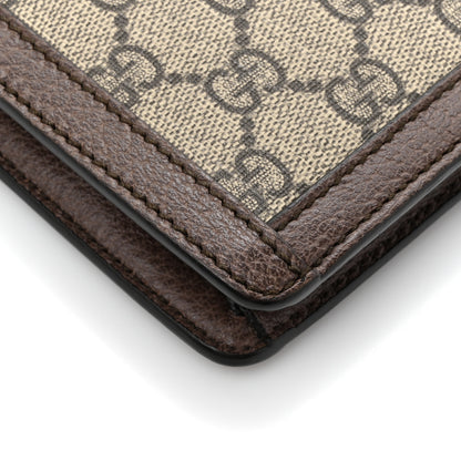 Gucci GG Supreme Monogram Web Ophidia Portfolio Pouch Beige New Acero 9 of 10