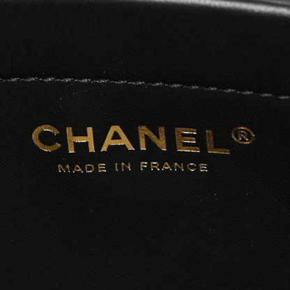 Chanel Calfskin Denim Stitched Urban Essentials Small Shopping Bag Blue Black 5 of 10
