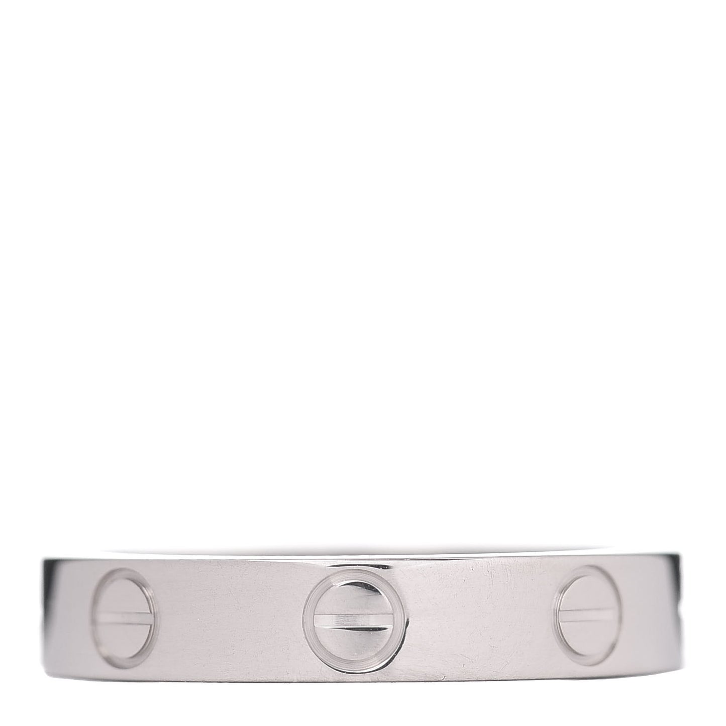 18K White Gold 3.5mm LOVE Wedding Band Ring 51 5.75
