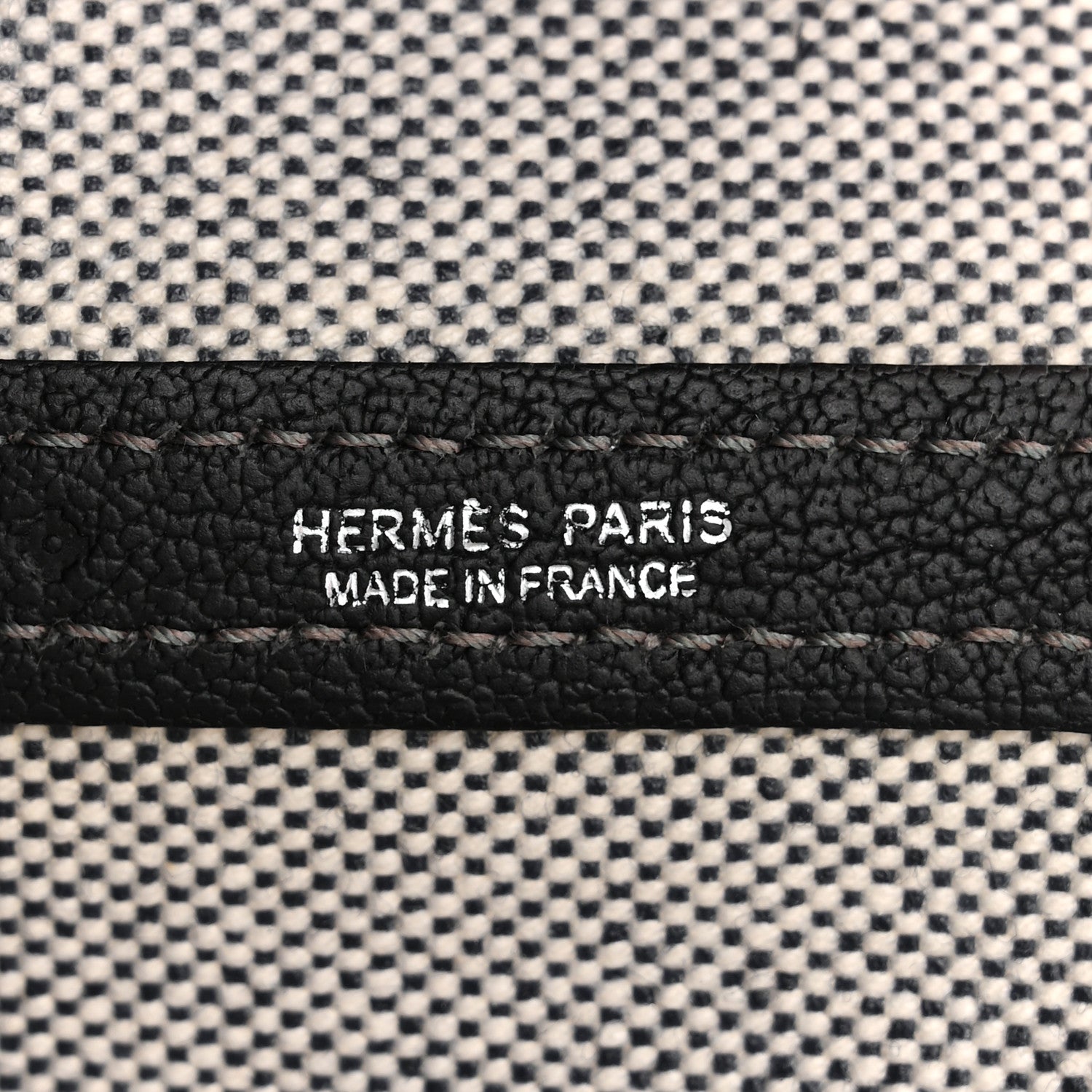 Hermes Toile Buffle Skipper Garden Party 36 MM Tote Black 6 of 10