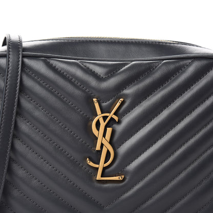 Saint Laurent Calfskin Matelasse Monogram Lou Camera Bag Dark Smog 10 of 10