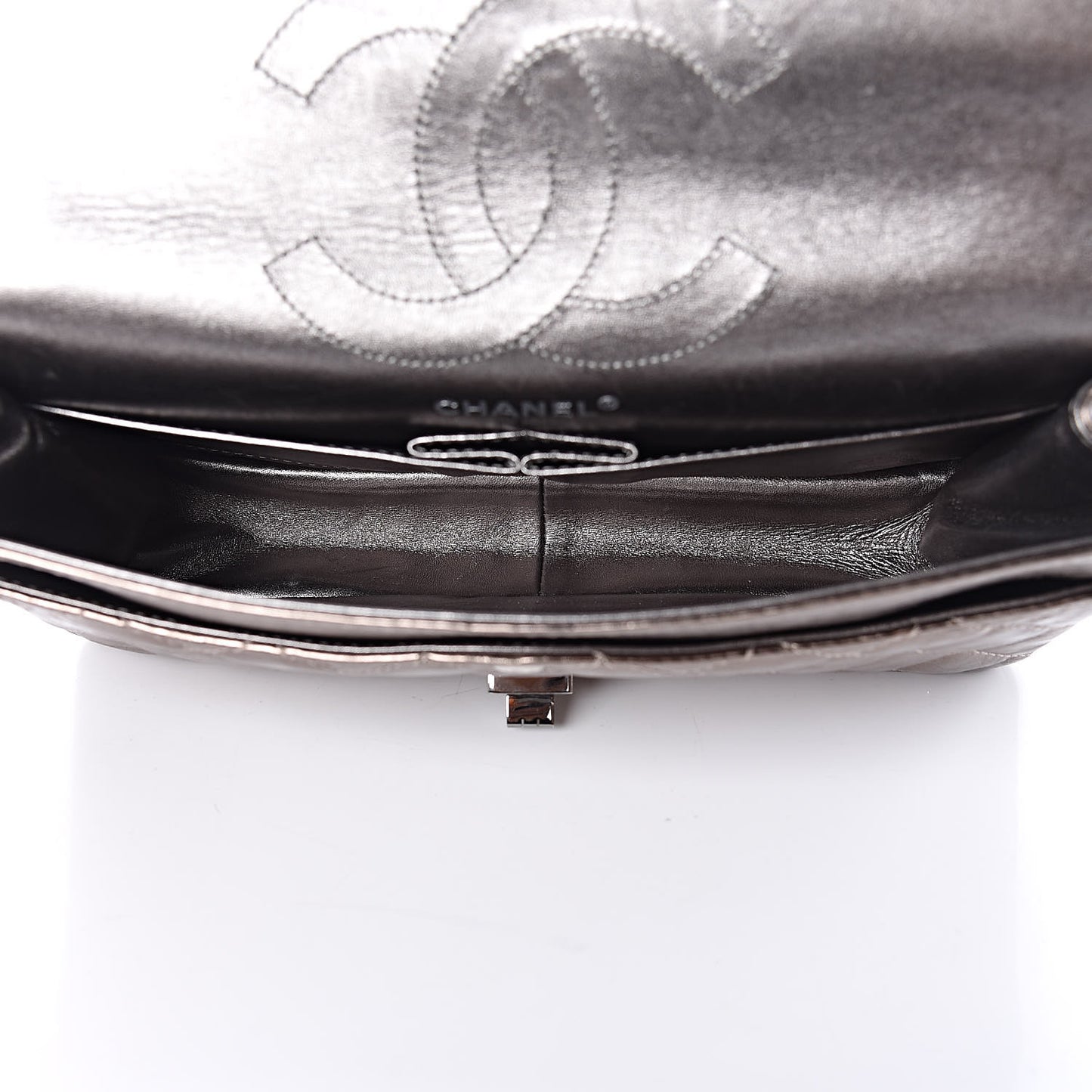Metallic Aged Calfskin Quilted 2.55 Reissue 226 Flap Pewter