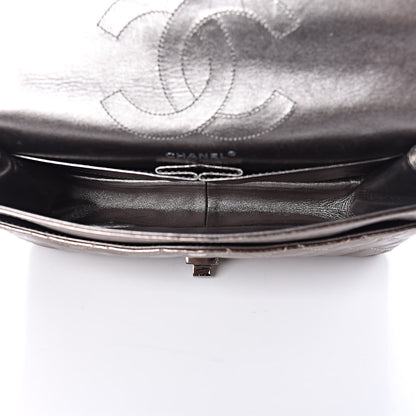 Chanel Metallic Aged Calfskin Quilted 2.55 Reissue 226 Flap Pewter 5 of 13