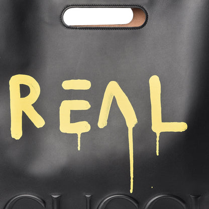 Gucci Calfskin GucciGhost Real Large XL Tote Black Yellow 9 of 9