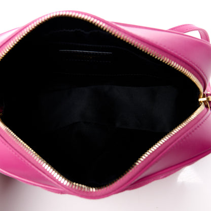 Saint Laurent Suede Matelasse Monogram Lou Camera Bag Rose 5 of 13