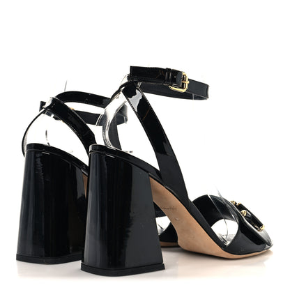 Louis Vuitton Patent Calfskin Shake Sandals 40 Black 5 of 9