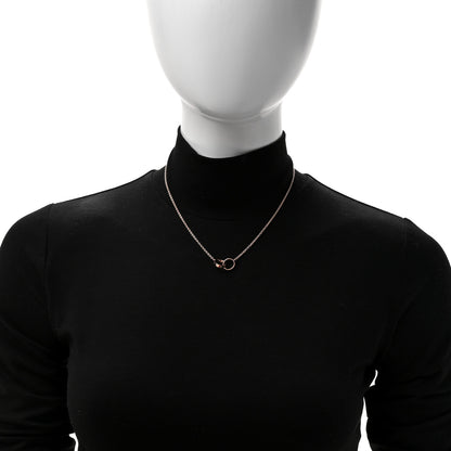Cartier 18K Pink Gold Interlocking LOVE Necklace 2 of 6