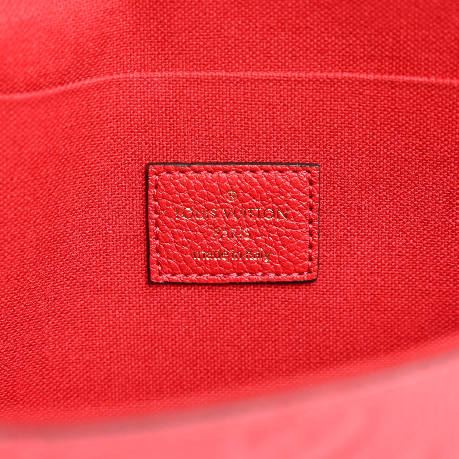 Louis Vuitton Empreinte Pochette Felicie Chain Wallet Scarlet 7 of 9