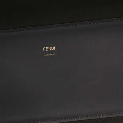 Fendi Vitello King Plexiglass Logo Embossed Medium Fendi Sunshine Shopper Tote Moon 6 of 9