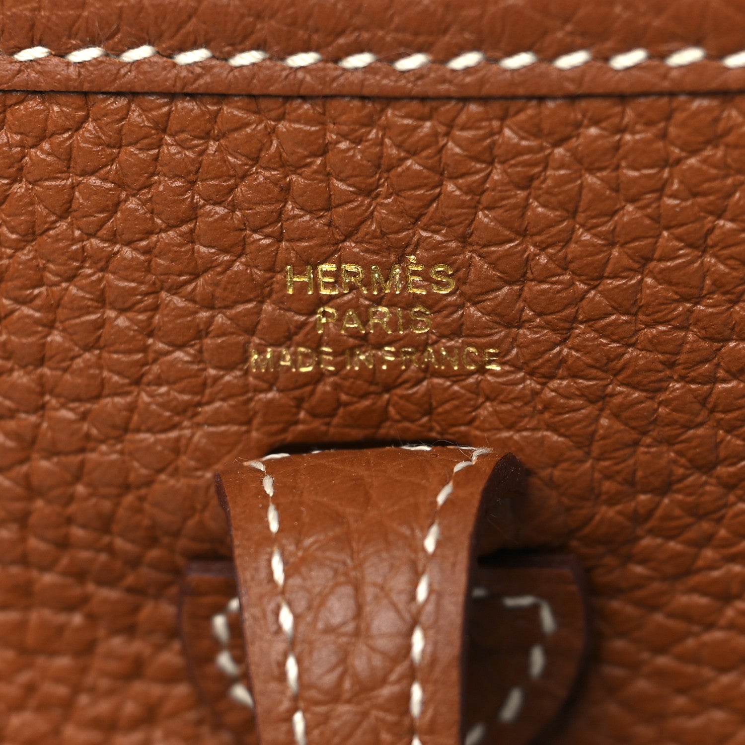 Hermes Taurillon Clemence Evelyne TPM Gold 5 of 9