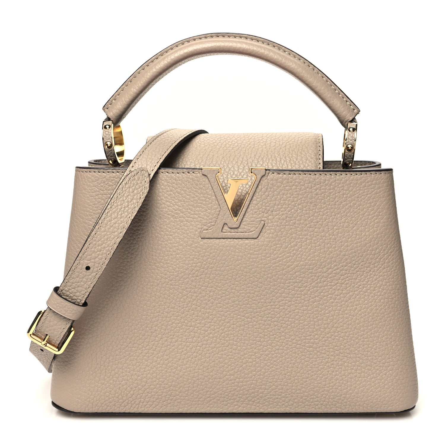 Louis Vuitton Taurillon Capucines BB Galet 1 of 9