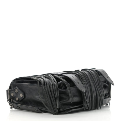 Proenza Schouler Lambskin Fringe PS1 Crossbody Pouch Black 4 of 10