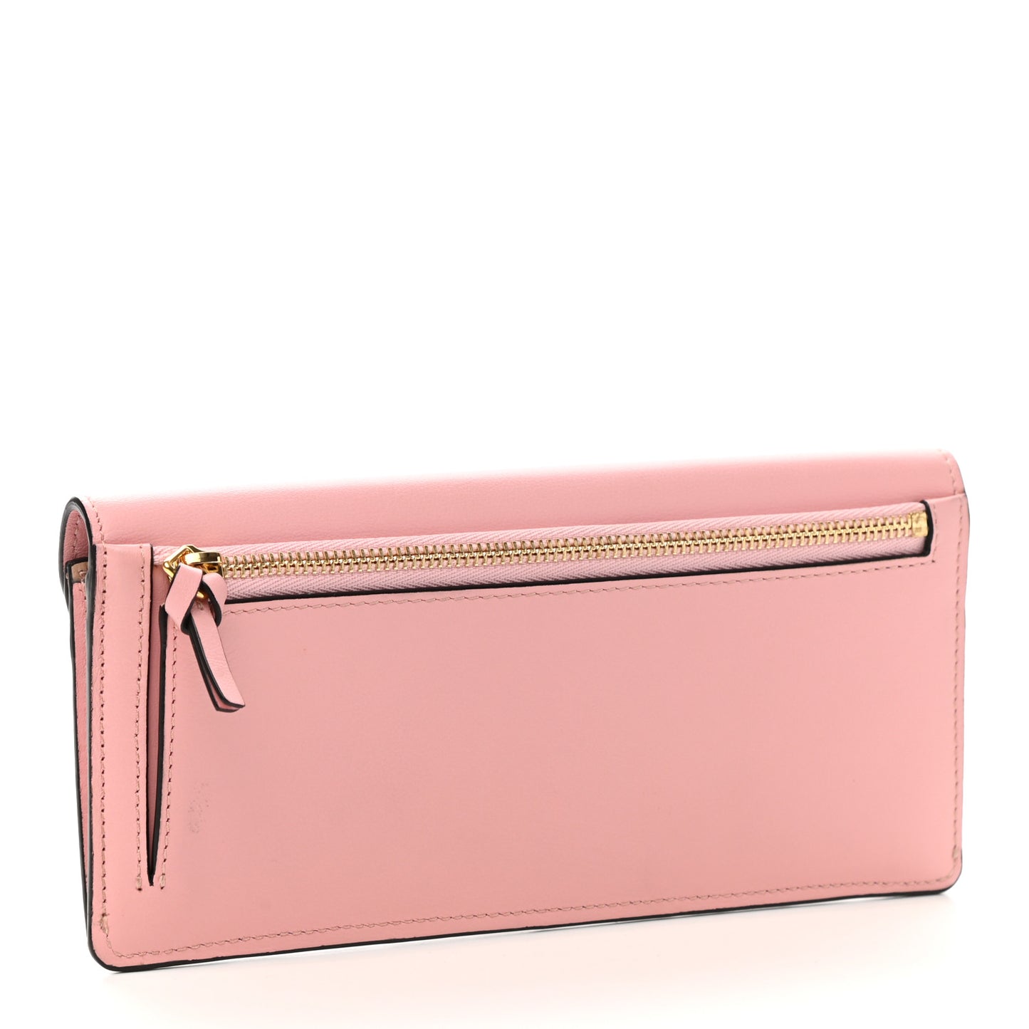 Calfskin Georgia Flap Wallet Washed Pink