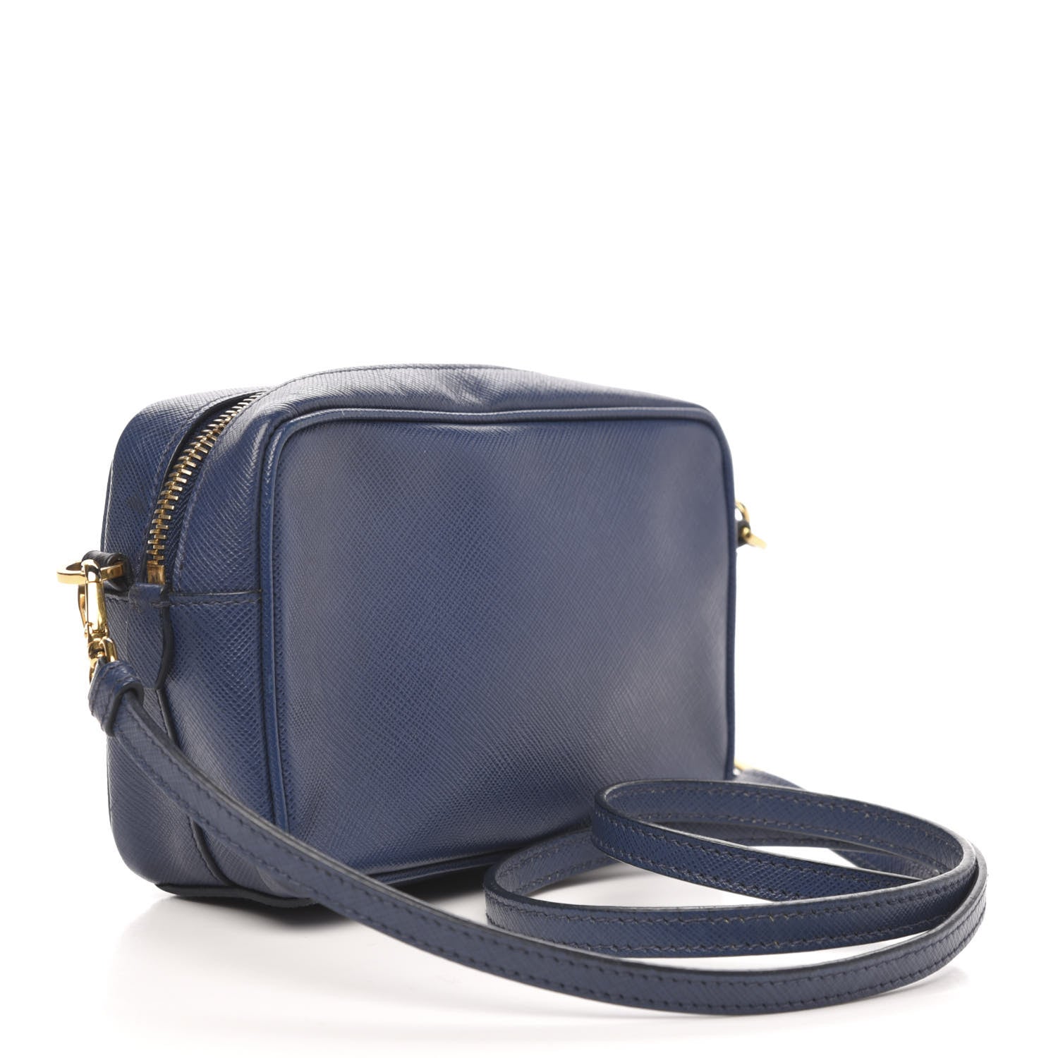Prada Saffiano Camera Crossbody Bleuette 3 of 8