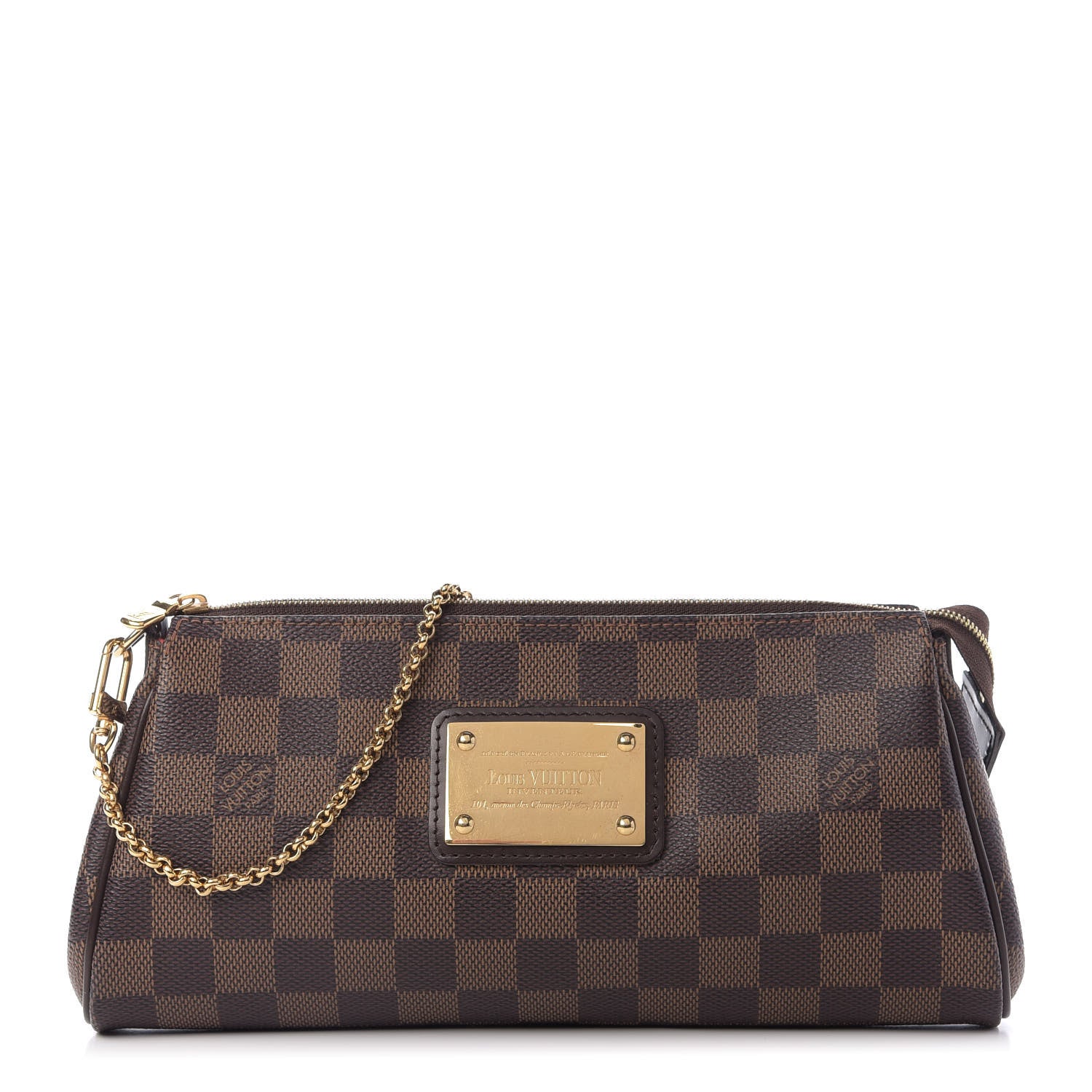 Louis Vuitton Damier Ebene Eva Clutch 1 of 9