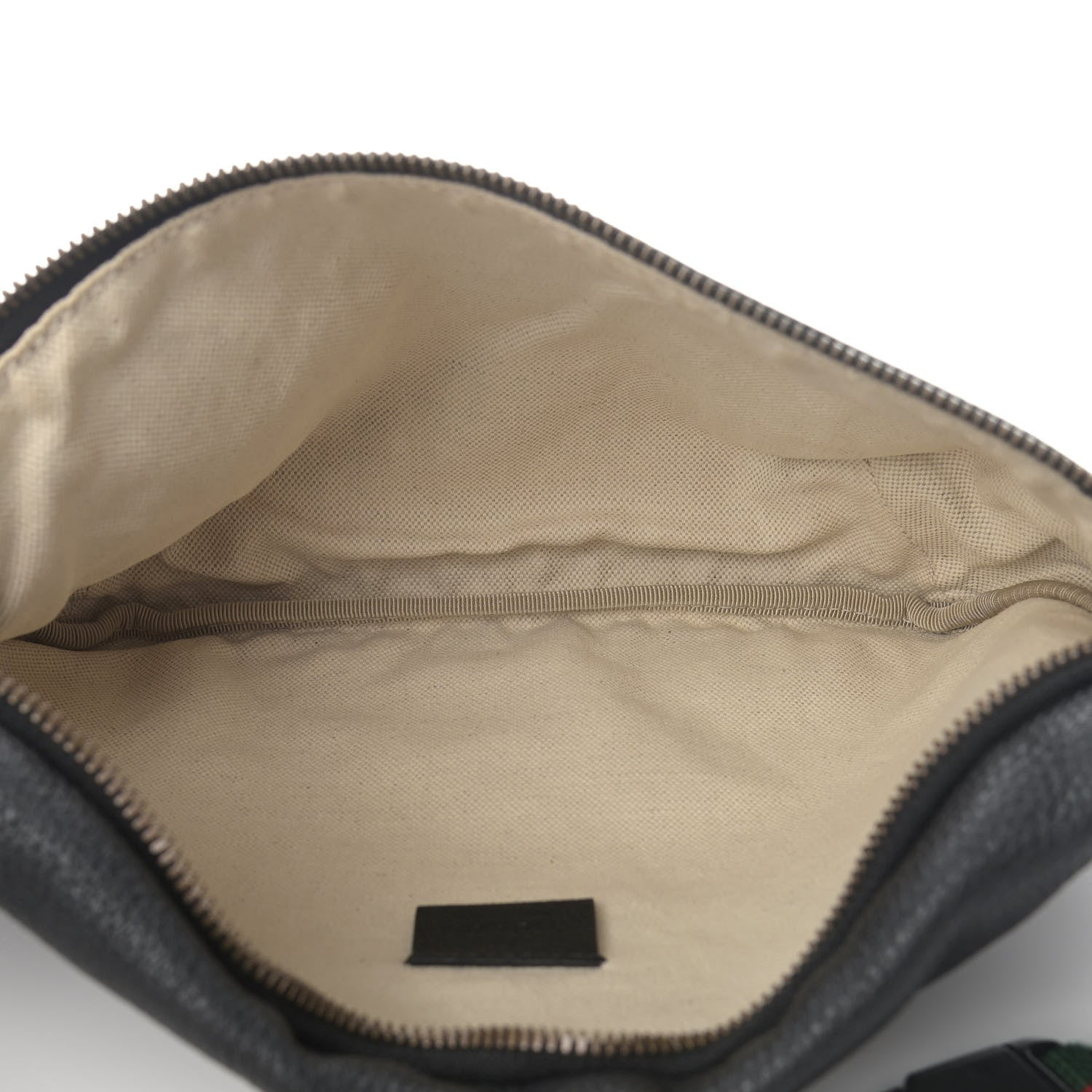 Gucci Grained Calfskin Logo Belt Bag Black 5 of 11