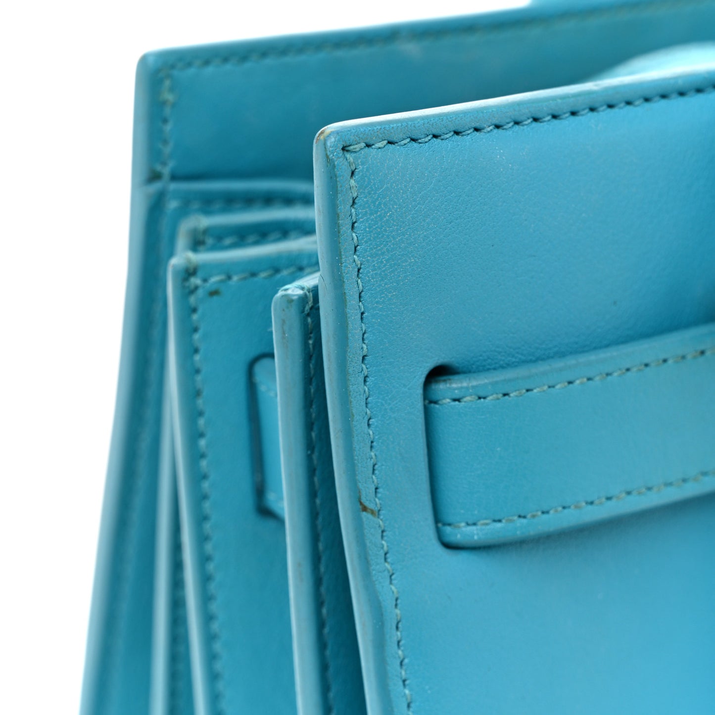 Calfskin Nano Sac De Jour Turquoise