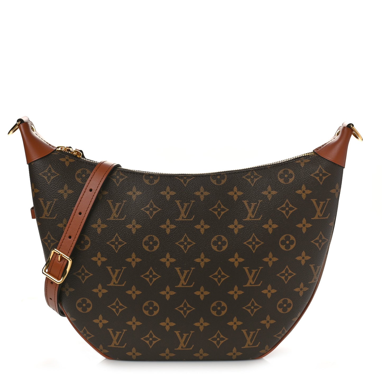 Reverse Monogram Loop Hobo