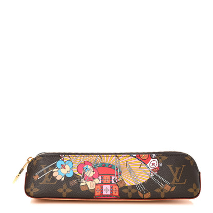 Louis Vuitton Monogram 2020 Christmas Animation Swing Ride Elizabeth Pencil Pouch Pink Poppy 1 of 8