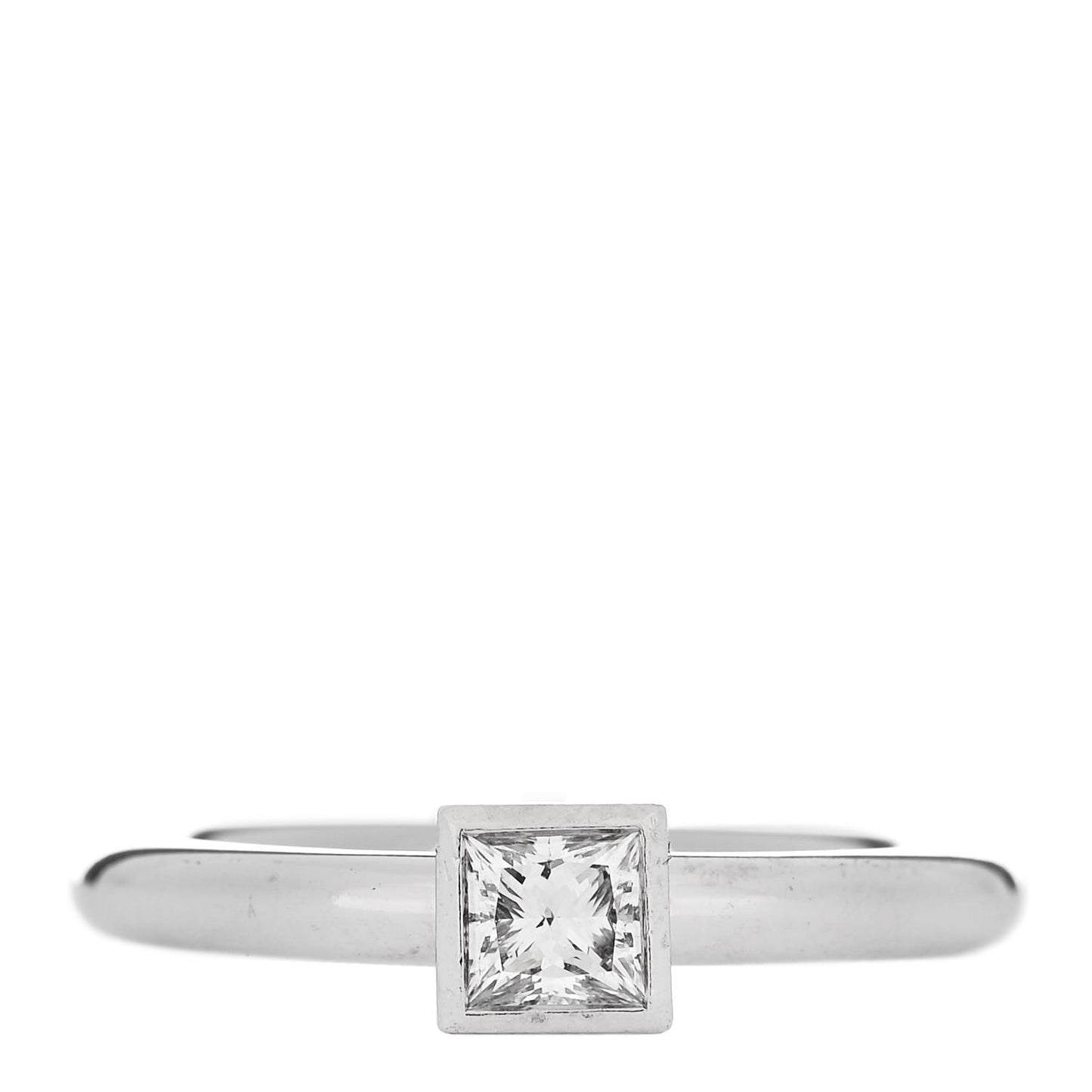 Platinum Diamond .40ct Bezet Ring 51 5.75