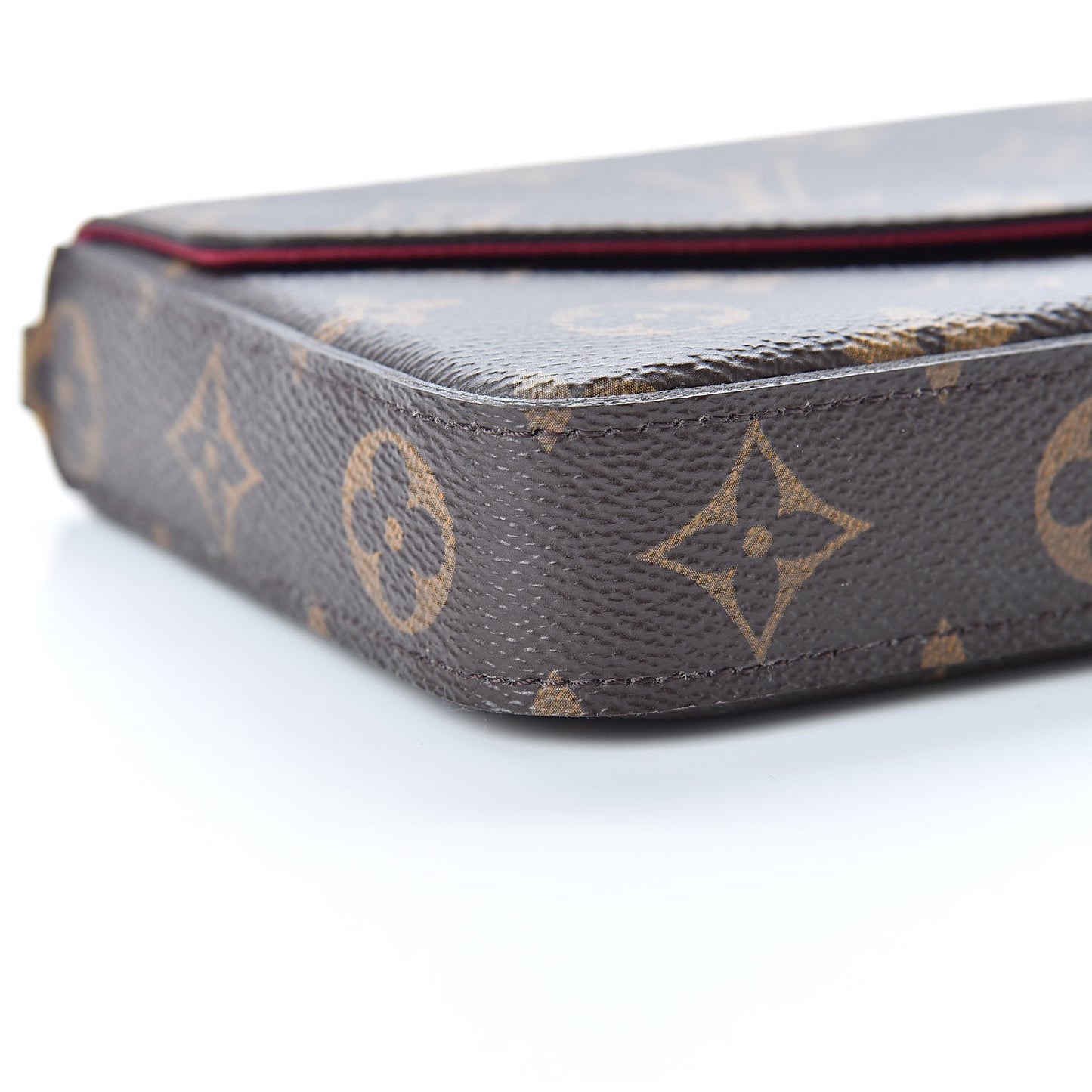 Monogram Pochette Felicie Chain Wallet Fuchsia