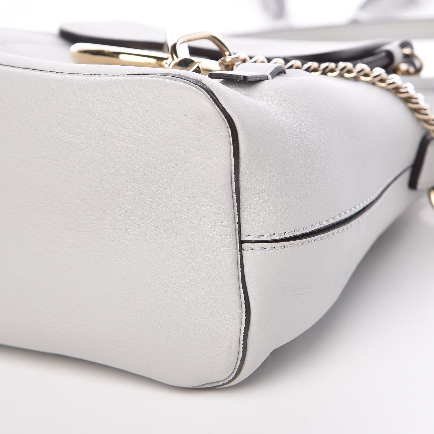 Chloe Suede Calfskin Mini Faye Backpack Airy Grey 9 of 10